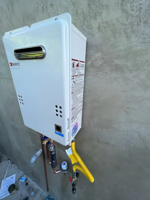 Tankless water heater installation for Brittany homes